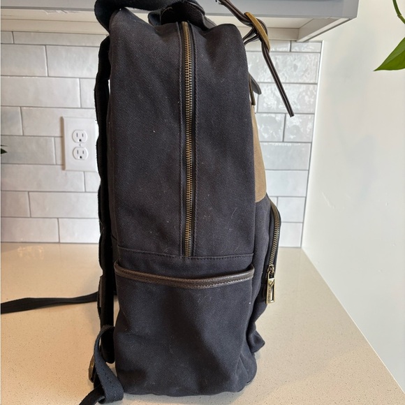 Daniel Cremieux Limited Edition Canvas Leather Backpack Laptop Messenger Bag EUC - Picture 7 of 10